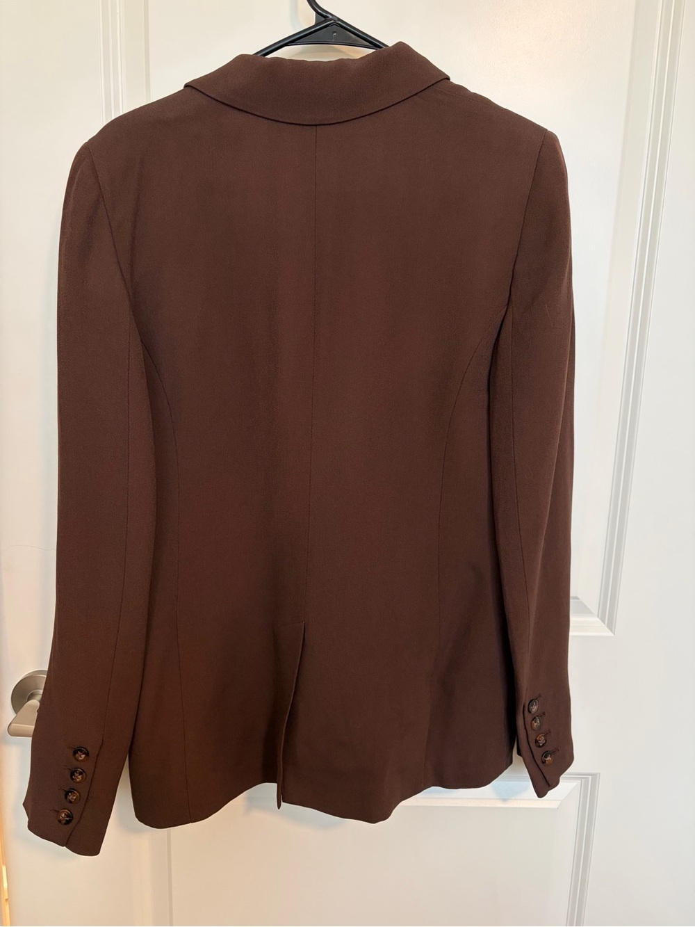 Zara Chocolate Brown Double-Breasted Blazer - Picture 4 of 6